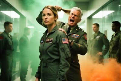 He Grabbed Her Collar – Her T-6 Landing Silenced the Entire Base…     The slap echoed through the steel hallway like a gunshot. The sound froze everyone. Even the hum of the fluorescent lights seemed to pause. Lieutenant Commander Sarah Keane didn’t flinch. Her head turned slightly from the impact, her jaw tightening just once before she looked back up, meeting his eyes with quiet, unnerving calm.