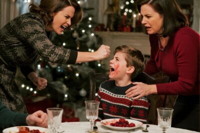 My sister slapped my baby at Christmas dinner, and the sound she made—sharp, flat, and violent in a way no festive room should ever hold—cut through the air so abruptly that even the ring lights we had set up for family photos seemed to flicker for a breath, as if the electricity itself recoiled from what it had just witnessed, yet somehow no one at that table reacted the way instinct insists decent people should react when a child is struck.