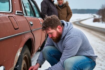 I helped an elderly couple with a flat tire on the highway — a week later, my mom called me: “Stuart! How could you not tell me?! Turn on the television! RIGHT NOW!” I’m a single dad to a seven-year-old little girl named Emma. Her mom left when she was three, so it’s been just the two of us ever since. Holidays are complicated, but my parents always manage to make Thanksgiving feel festive — lively, warm, just the way it should be.