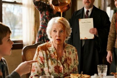 At Thanksgiving, my daughter-in-law thought it was funny to dump gravy on me. Everyone laughed. Ten minutes later, the notary knocked on the door with a folder Camille definitely didn’t want anyone to see.  I had spent days cooking and setting up. When everyone arrived, Jessica welcomed them like she owned the place. I stayed quiet, just happy to have my family together.