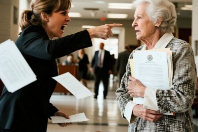 My Daughter In Law Slapped Me at the Courthouse Then Saw Me at the Attorney’s Table My arrogant daughter-in-law slapped me in front of the courthouse, pushed me, and screamed, “