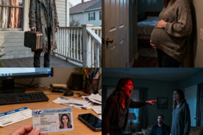 I was five months pregnant when my twin sister moved in and started an affair with my husband. I found a fake ID for her in his desk; they were planning to run away together. I finally confronted them, screaming, “You’re pregnant with his baby, aren’t you?” Instead of answering, she just stood up — and the truth she revealed was far more terrifying than any affair…