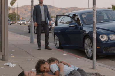 A homeless Black woman collapsed on the roadside, her two-year-old twins crying beside her. When a passing billionaire stopped to help, he froze — the children’s faces looked exactly like his own.