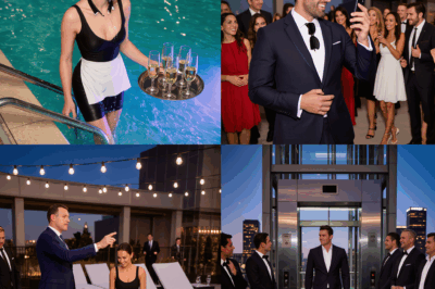 “She was humiliated and pushed into the pool while the crowd cheered… but then a billionaire arrived and everything changed in seconds.”