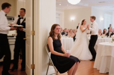 At My Brother’s Wedding, I Was Given a Folding Chair by the Kitchen…