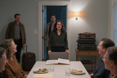 At the Family Dinner, My Husband Humiliated Me—and Everyone Laughed… But Then He Froze at the Door