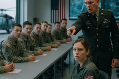 They Mocked Her at Briefing — Then the Colonel Said, “Put Her in the Blackhawk.”