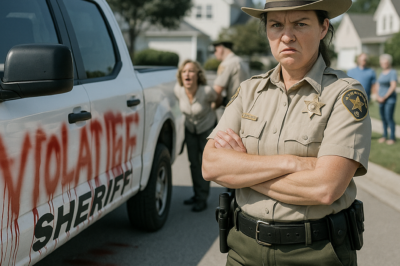 HOA Karen Spray-Painted Violation Notices on Sheriff’s Truck — He Had Her Hauled Off Screaming