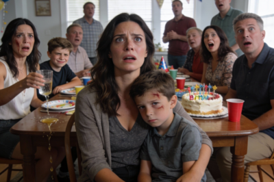 AT THE BIRTHDAY PARTY, MY SON SHOWED UP WITH A BRUISE UNDER HIS EYE. MY SISTER’S SON SMIRKED AND