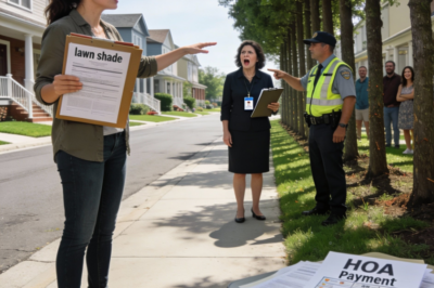 HOA—Karen fined me $70 per home for ‘lawn shade’… it BACKFIRED!