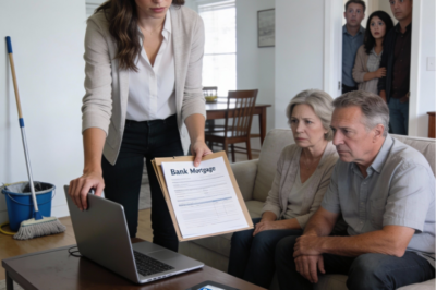 MY PARENTS HANDED ME A DIRTY MOP IN FRONT OF 10 GUESTS. MY SISTER SNEERED, “YOU LIVE HERE FOR FREE