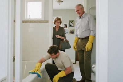 I Found My Son Cleaning Bathrooms… His Father-In-Law Laughed: “It’s All He Knows How To Do.” So I…