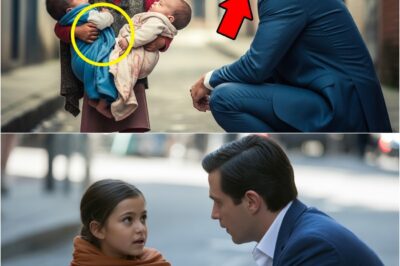 “WILL YOU KEEP ONE?” THE GIRL WHISPERS THROUGH TEARS. THE MILLIONAIRE IS STUNNED UPON SEEING THE GIRL.