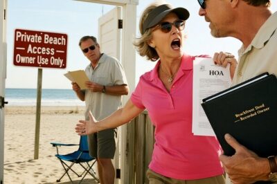 HOA Karen Tried to Kick Me Out of the Beach Access… Then Learned I Purchased the Whole Beachfront — and That the Man She Threatened at Sunrise Was Playing a Much Deadlier Kind of Game Than Petty HOA Po/li/tics…