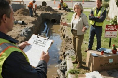 HOA Diverted Floodwater Into My Basement — So I Made Them Install a $90,000 Drainage System… I knew something was wrong the second I stepped onto the basement stairs and heard that sickening slosh beneath my feet.