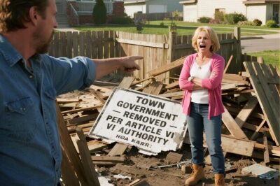 HOA Tore Down My Fence Without Permission, Now They’re Paying $50,000 in Legal Damages… I knew something was off the second I pulled into my driveway and saw the pile of lumber where my fence used to be.