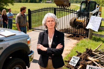 HOA Put a Gate on My LEGAL Road — So I Showed Them What a Mistake Really Looks Like… I knew something was wrong the moment my truck rolled around the last bend of the gravel road where there should have been open space and a clear path to my 25 acres.