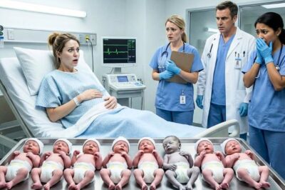 It began on a gentle spring morning at St. Marigold Medical Center, a small hospital tucked between blooming cherry trees. Amelia, thirty-three and radiant even in exhaustion, waited anxiously beside Oliver. Her pregnancy had been strange from the start—her belly seemed to grow faster than nature should allow.