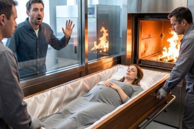 As the flames began to lick the edge of the casket, Rowan Hart stood frozen, watching the fire prepare to devour the woman he loved. His chest constricted until he could barely breathe. Then, in that unbearable stillness, he saw her belly moved.