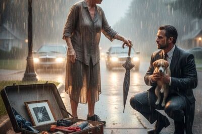 Thrown Out, HUMILIATED, and LEFT BALD on Thanksgiving Night, I Stumbled Into the Rain After His Mistress SHAVED MY HEAD — Only to Save a Drenched Stranger Without Realizing I Had Just Handed My Umbrella to a MAN POWERFUL ENOUGH TO UNMAKE MY ENTIRE LIFE…