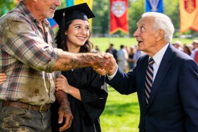 My stepfather was a construction worker for 25 years and raised me to get my PhD. Then the teacher was stunned to see him at the graduation ceremony. That Night, After the Defense, Professor Santos Came to Shake My Hand and Greet My Family. When It Was Tatay Ben’s Turn, He Suddenly Stopped, Looked Closely at Him, and His Expression Changed.
