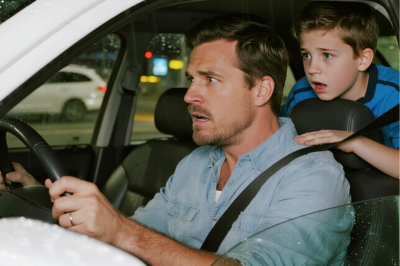 After I Dropped My Wife Off At The Airport For Her Business Trip, My Eight-Year-old Whispered, “Dad… We Can’t Go Home. I Heard Mom Planning Something Bad For Us.” So We Hid. Ten Minutes Later, I Froze… When I Saw.