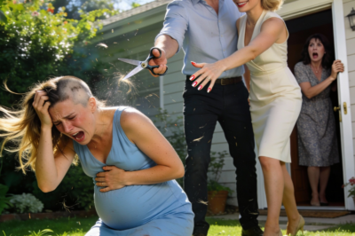 When I Saw My Husband And His Mistress Cutting The Pregnant Wife’s Hair, I Felt Something Break Inside Me. She Cried: ‘Why Are You Doing This To Me?!’ And He Only Replied Coldly: ‘You Deserve It.’ In That Instant, I Knew I Couldn’t Stand Idly By…