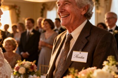 At my granddaughter’s wedding, I noticed my name tag said: “The old lady who’s paying for everything