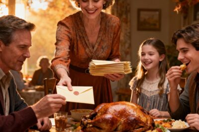 at thanksgiving dinner, my mom handed out envelopes — “a little bonus for everyone who helps around here.” when she skipped me, my sister snickered, “guess you don’t count.” i just smiled, took a bite, and waited. that night, i shut down every family account i’d been funding. by morning, their “bonuses” were gone and their cards declined at breakfast… but that wasn’t the only thing they lost…
