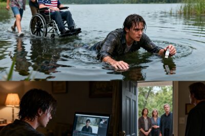 “She drowned. Now we get the $11 Million.” My family pushed my wheelchair into the lake and walked away laughing. But they forgot one thing: I know how to swim. I crawled out, saved the security footage, and waited. When they came to my house to ‘mourn’ me the next day, I opened the door and said five words that destroyed them…