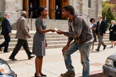 NO ONE KNEW THE “BEGGAR” OUTSIDE THE CHURCH OWNED HALF THE CITY — THE WAY ONE WOMAN TREATS HIM CHANGES BOTH OF THEIR LIVES FOREVER