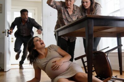 When I was 8 months pregnant, my mother-in-law screamed, “you stole my son from me!” then my sister-in-law grabbed my neck, twisted it hard, and shoved me so violently that my belly hit the sharp corner of the table. My water broke instantly. Then she shouted, “this is your punishment!” I cried out in pain—but when my husband ran in & saw everything… the revenge he took shook them to their core…